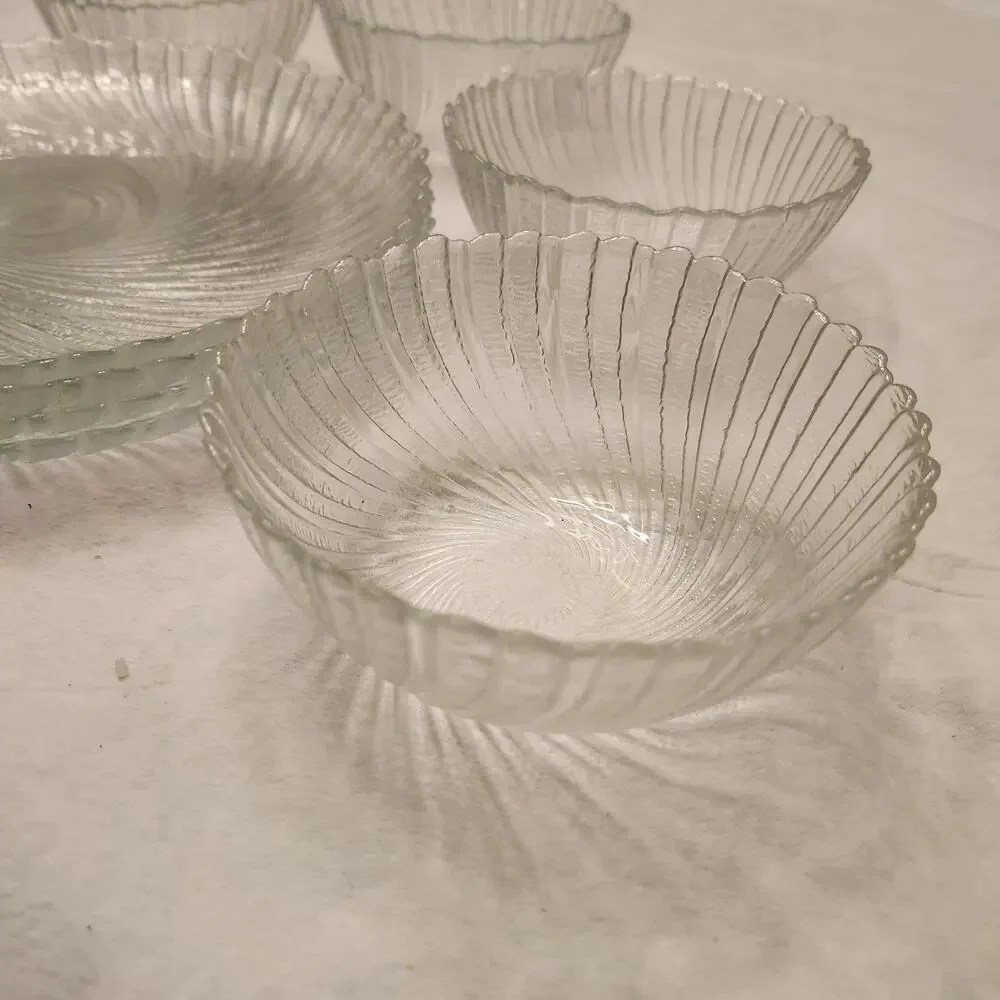 Set of 8pcs Arcoroc France Seabreeze (4) 10” Dinner Plates (4) 5